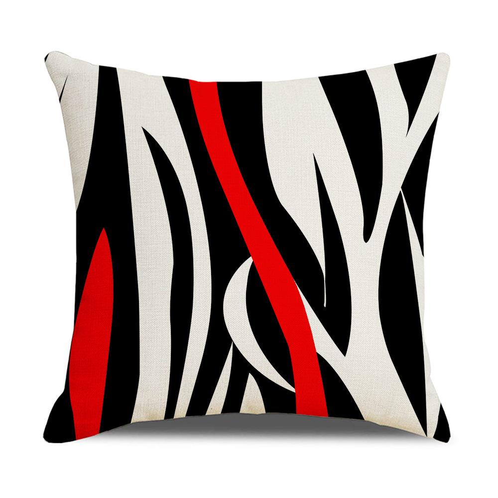 Modern Simple Nordic Ins Style Linen Pillow Case Sofa Pillow Case Home Supplies Contrast Color Pillow Case
