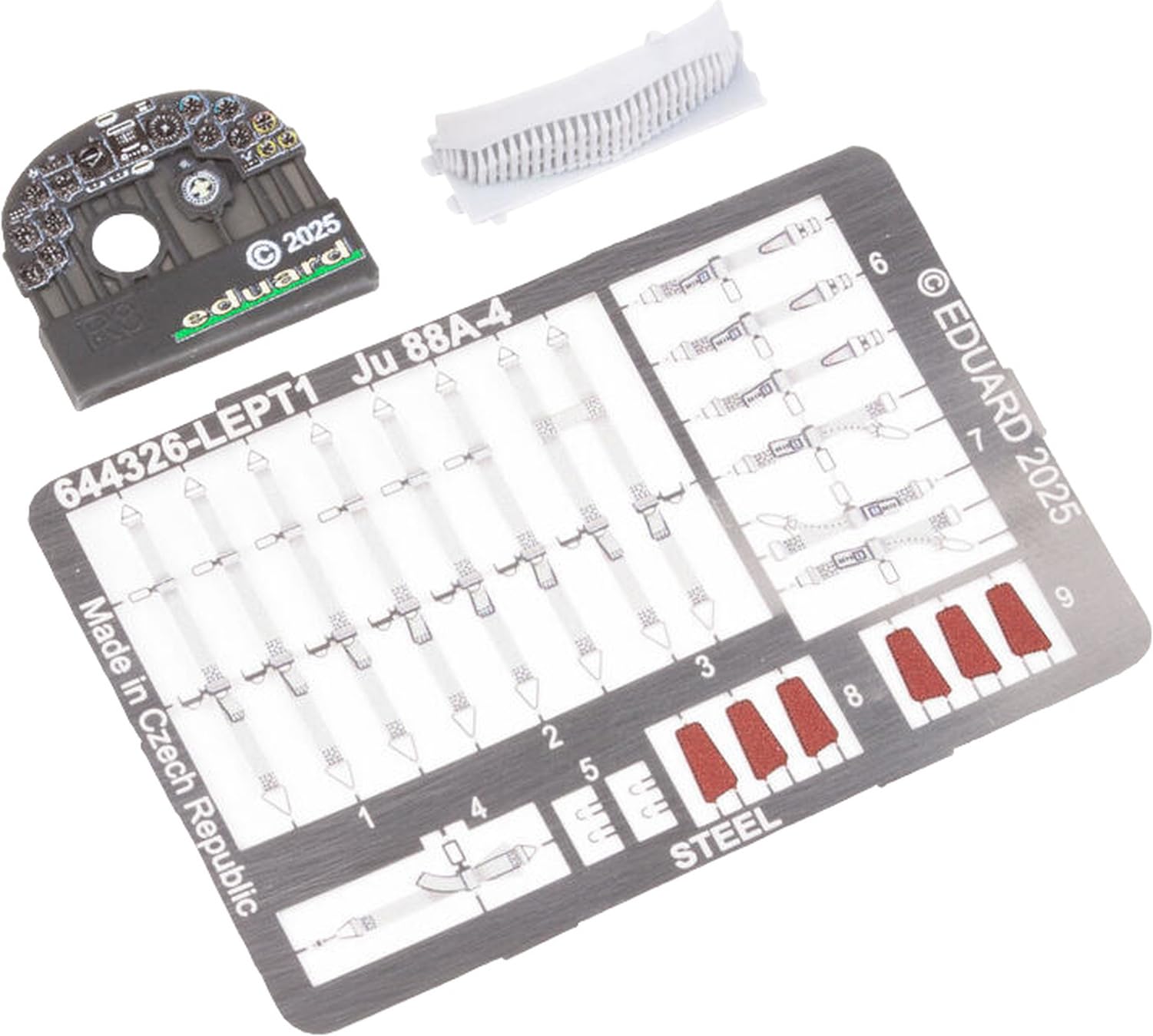 

Eduard 1/48 Scale Look Ju88A-4 Instrument Panel (for ICM) Plastic Model Kit Parts EDU644326 (Airplane)