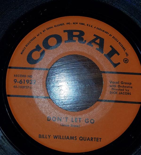 

7inch Record BILLY WILLIAMS QUARTET - Baby, Baby 961932 Coral 1958 US Rock Used