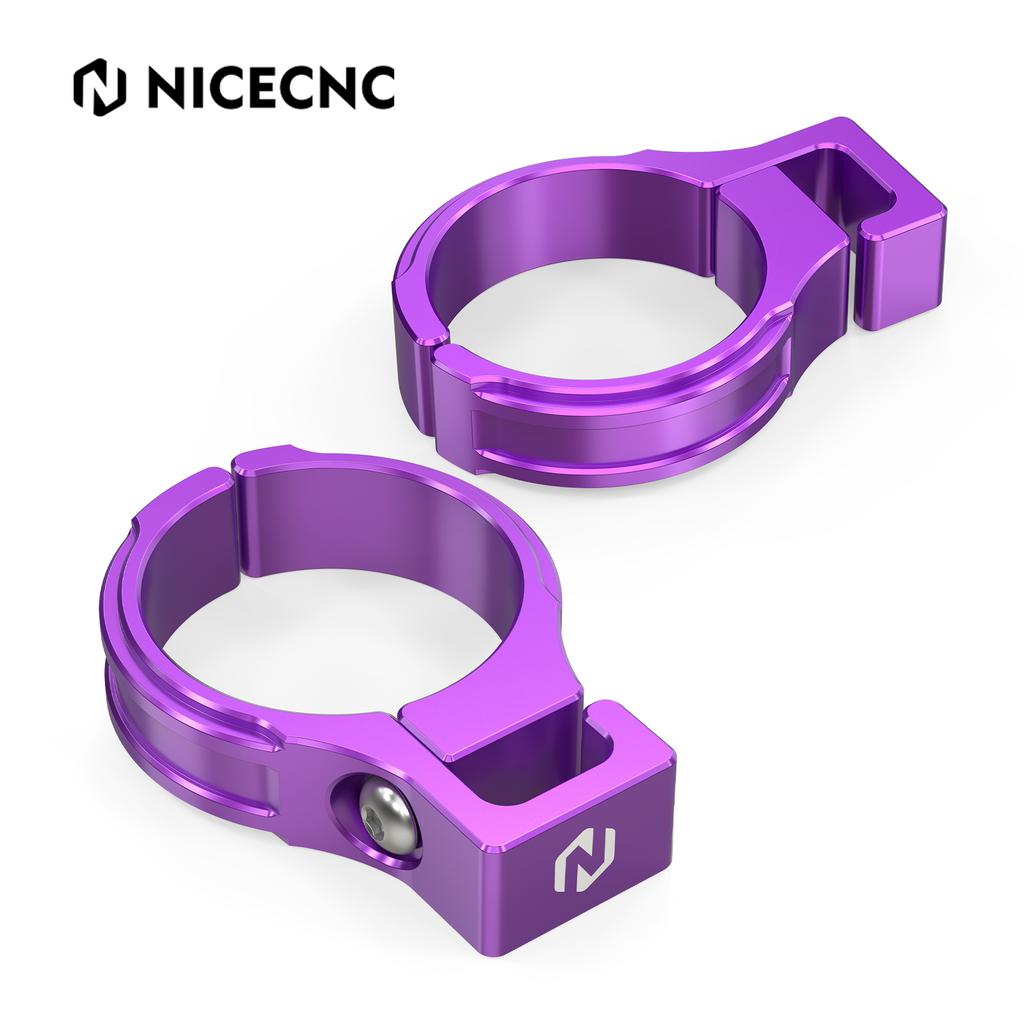 NICECNC For 2025 2024 Sur-ron Light Bee X Surron Light Bee S L1E Surron Ebike Front Fork Hose Guide Brake Line Clamp Holder Kit