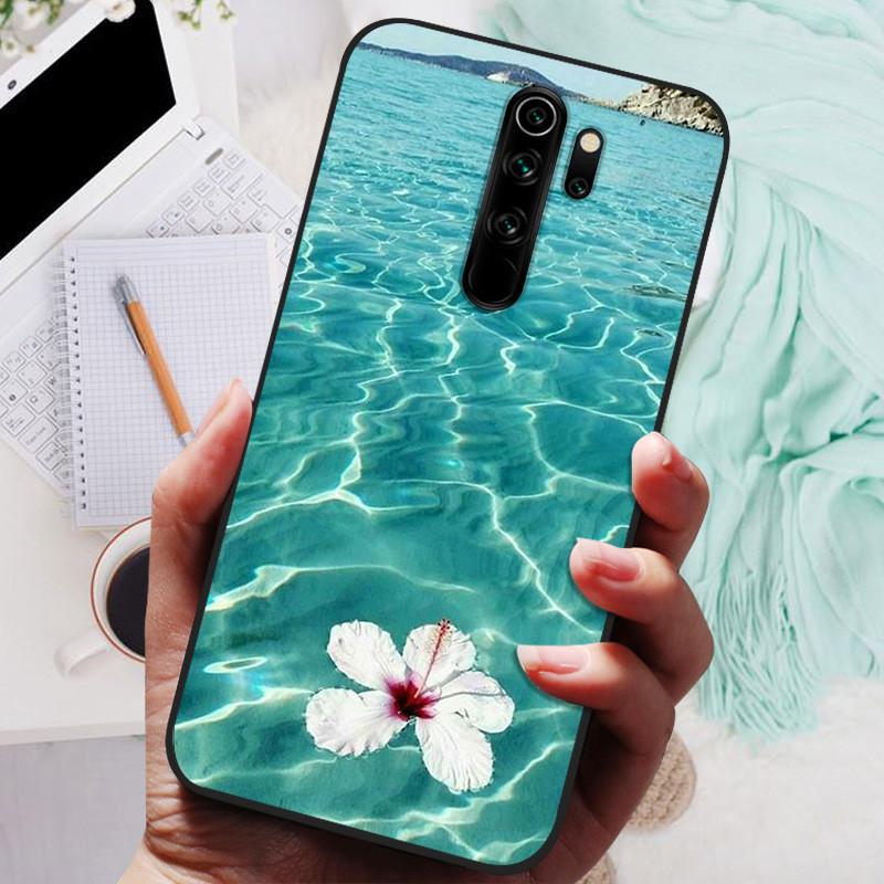 Phone Cover For Xiaomi Redmi Note 8 Pro Case Silicone Lovely Black Bumper Soft TPU Coque for Redmi Note8 Pro 8Pro Shells Fundas