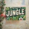 Retro Jungle Tin Sign 12x8 Inch Wall Decor for Home Bar Cafe