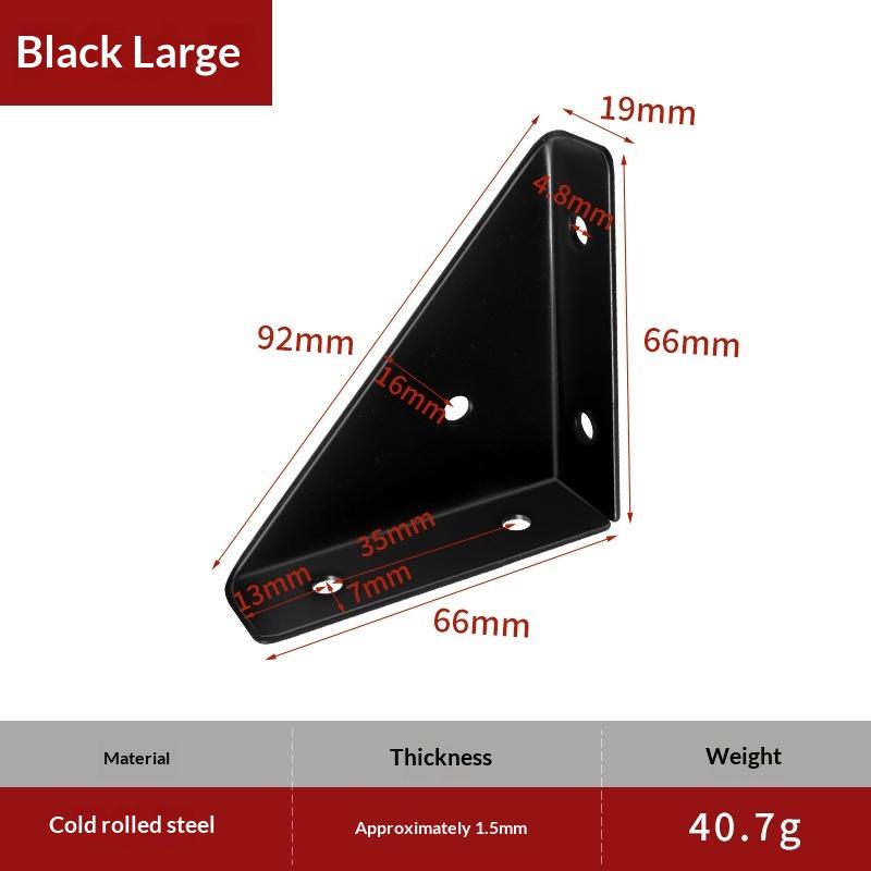 Thickened Triangle Fixed Angle Code 90 Degree Angle Furniture Corner Connector Brace Support Bracket