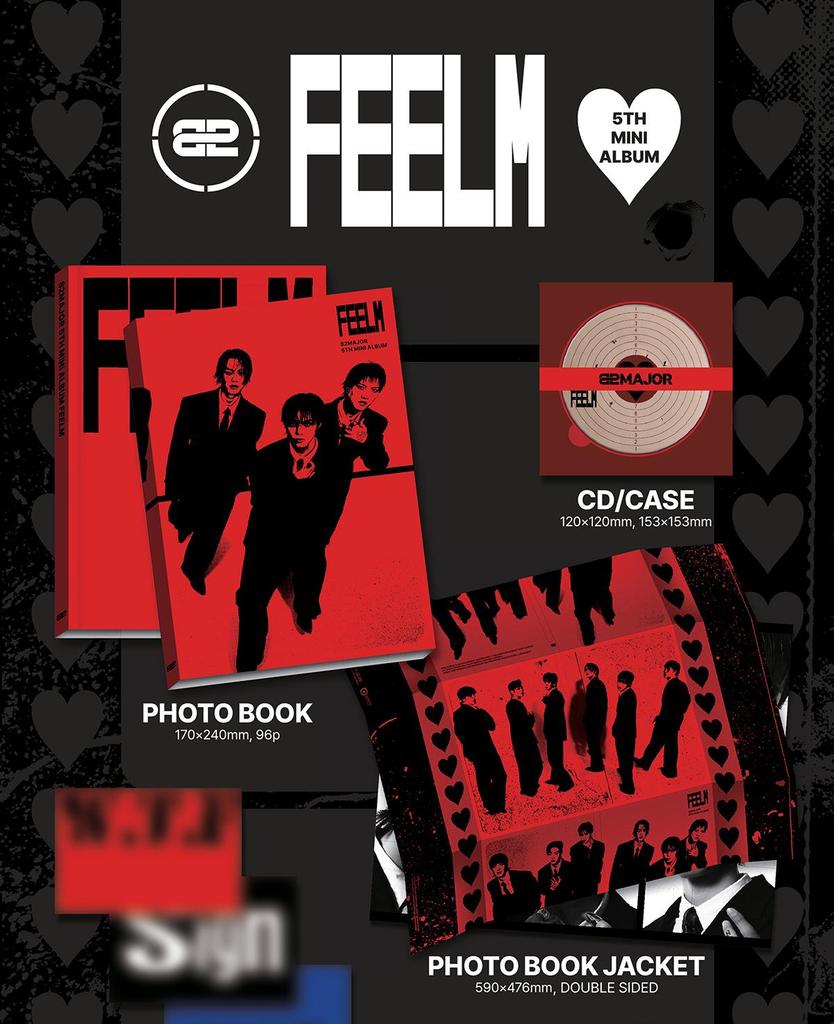 82MAJOR [FEELM] 5th Mini Album (PHOTOBOOK / POCA / KEYRING ver.)