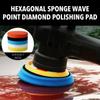5pcs/Set Self-Adhesive Car Polishing Pad Kit Auto Car Buffing Pad Set  for Car Polisher Dril