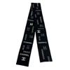 Usedscarf Black/white Silk Unisex