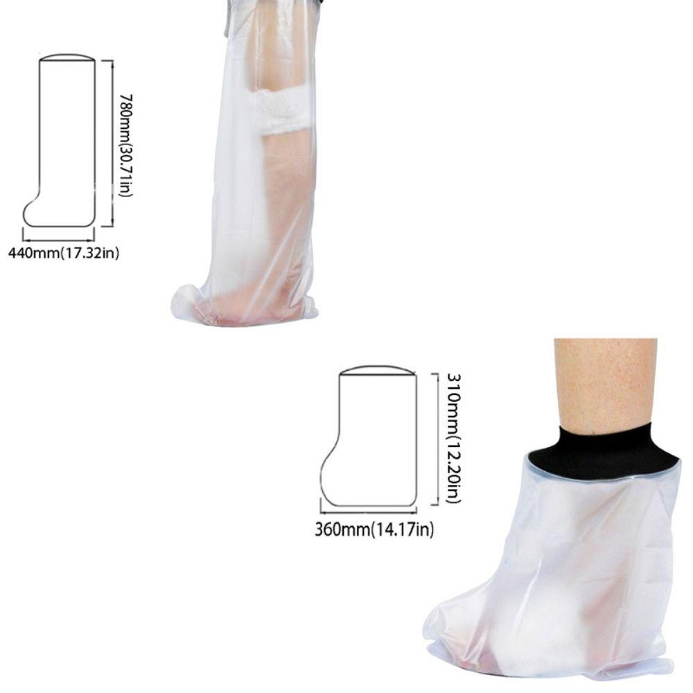 Full Leg Cover Shower Protector Sealed Design Bath Protective Sleeve  Bath Use