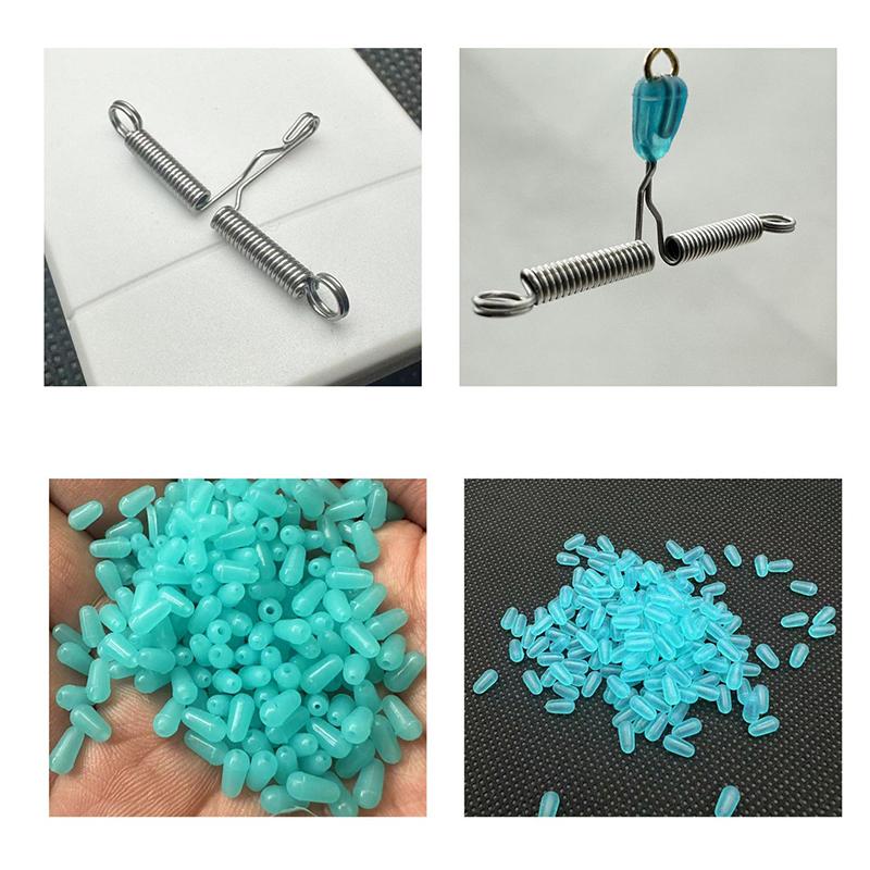 Federgabel Schnellhaken Sub Line Splitter Haken Anti-Winding Release Feder Angelausrüstung Wild Fishing Zubehör