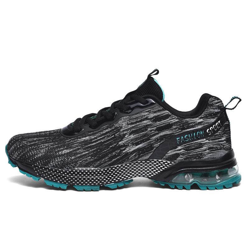 Large Size Men's Shoes Sports Shoes Casual Fly-woven Running Shoes Men's Trendy Shoes Marathon Running Shoes Platform Running Shoes