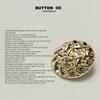5Pcs Xiaoxiang Middle Ancient Egyptian Style Metal Button Round Embossed Gold Button Tweed Jacket Sweater Button