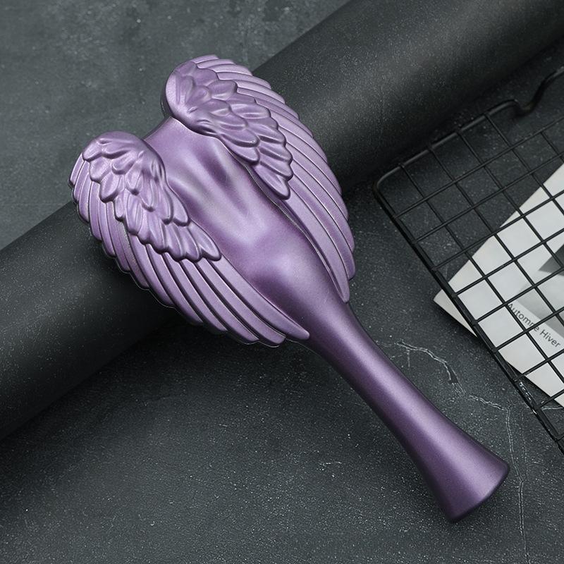 

1 шт., мини-щетка для распутывания волос, ручка, волшебная антистатическая расческа-ангел, расческа, массажная расческа, салон, парикмахерский инструмент для укладки