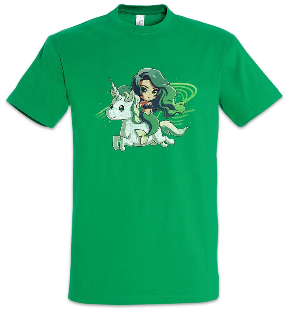 

Mermaid & Unicorn T-Shirt Mens Womens Tees Top Unicorns Fun Rainbow Fairies Mermaids Sea Tattoo XL