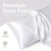 2pc Polyester Pillowcase For Skin And Hair Satin PillowCases Soft Breathable Smooth Cooling Pillow Covers For Sleeping.