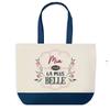 Tote Bag - PLANETEE - Mia the Most Beautiful - Blue Background - Cotton - 40 X 45 Cm