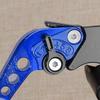 Blue 22mm 7/8" Universal Motorcycle Handlebar Hydraulic Brake Master Cylinder & Clutch Lever Set