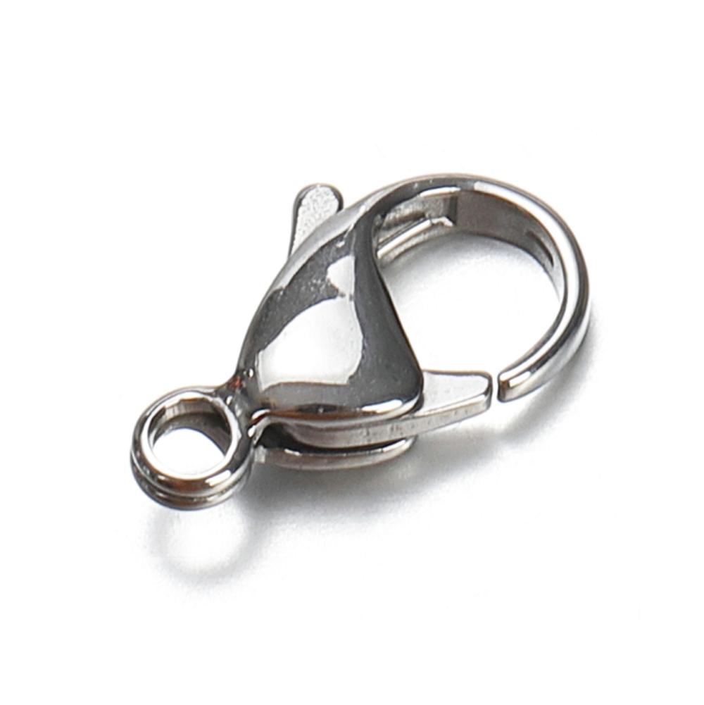 20pcs 9-15mm Stainless Steel Lobster Clasps for Bracelet Necklace Gold Color Chain Claw Connectors DIY Jewelry Making