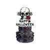 Halloween Black Skeleton Rose Decorations Disposable Supplies Tableware Halloween Party Decorations