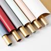 Valentine's Day Gold Foil Fresh Flower Bouquet Matte Wrap Paper