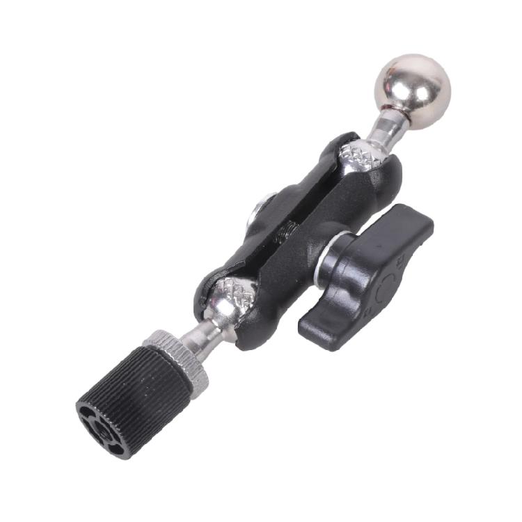 1/4inch Threaded to 17mm Ball Head Threaded Screw Adapter Double Head for DSLR Camera Microphone Attachment Accessories