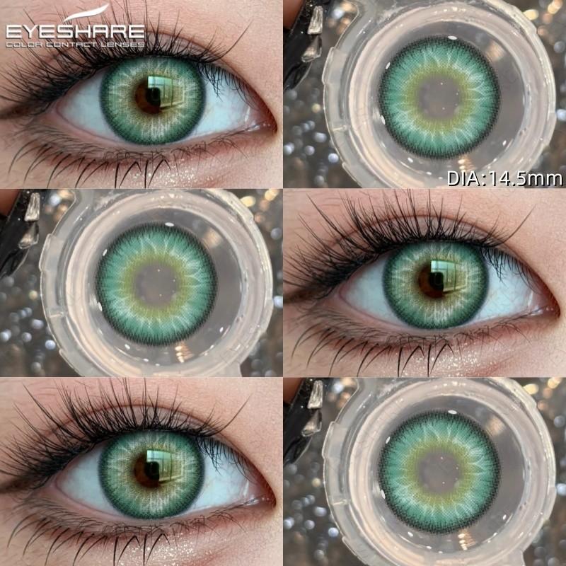 Eyeshare 1 Pair New Colored Contact Lenses for Eyes Natural Softlens Korean Lens Annual Girl Eye Makeup Contacts