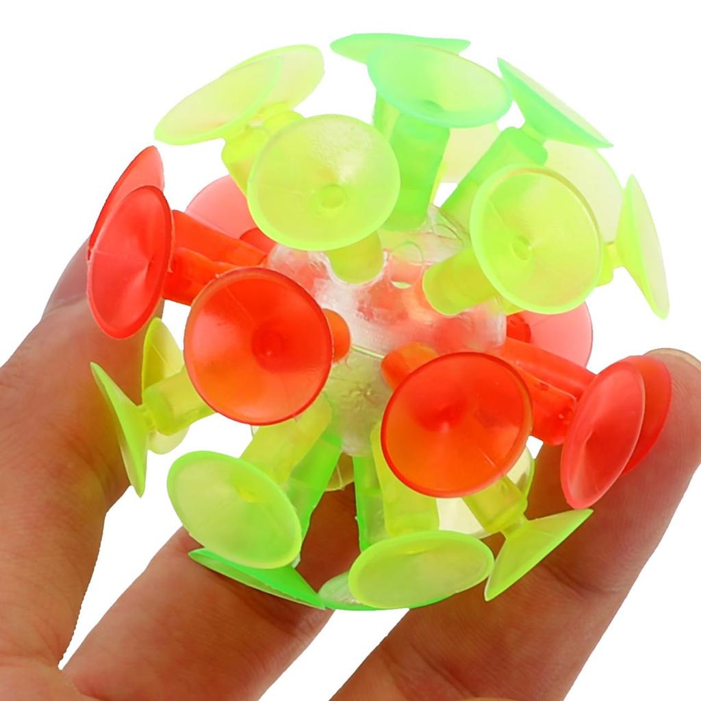 Toyvian Suction Cup Toys, Suction Balls, Bounce Balls, PVC Ball Toys, Fun for Bathtime and Parent-Child Play, Gift for Boys and Girls, 10 Pieces
