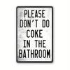 Hisun Tin Sign Vintage Funny Bathroom Turtle Quote Tin Signs Set Retro Humorous Toilet Etiquette Metal Wall Art Rustic Decor Plaques for Rest