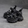Jieshu Summer New Niche Style Muffin and First-layer Cowhide Sandals Comfortable Woven Breathable Retro Women's Shoes