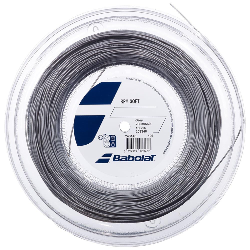 Babolat RPM Soft Tennis 200m 243146 String, Roll,