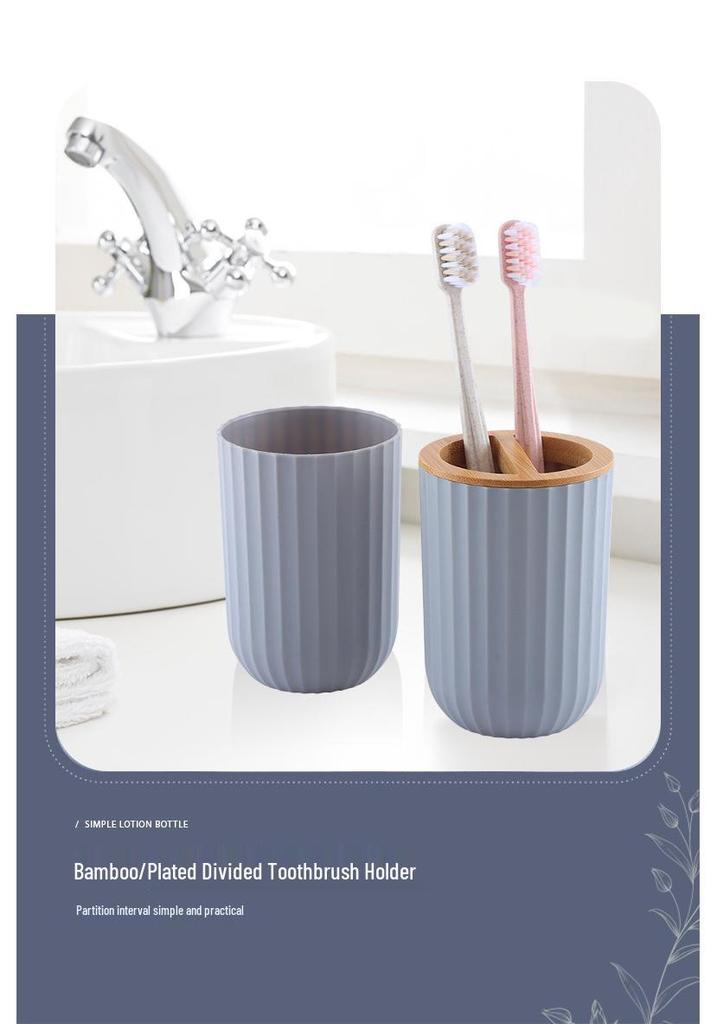 Bathroom Washbasin Set: Storage Tools, Toothbrush Holder, Mouthwash Cup, Hotel Tray, 5-Piece Set