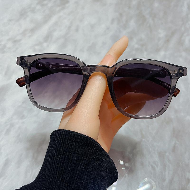 Wood Grain Legs, Rice Nails, Sunglasses, Women'S High-End Sunglasses, Men'S Sunshade And Uv-Proof Sunglasses.