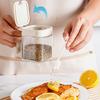 1pc Glass Seasoning Jar with Spoon Sugar Bowl Salt Shaker Pepper Spices Container Kitchen Tools Supplies Storage Spice Boxes