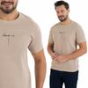 Men's T-Shirt Regular Fit Classic Comfortable 100% Cotton MORAJ XXL BEIGE