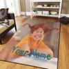 Pippi Longstocking Custom Name Carpet Rug for Living Room Bedroom Home Sofa Decoration,Kids play Non-slip Floor Mat