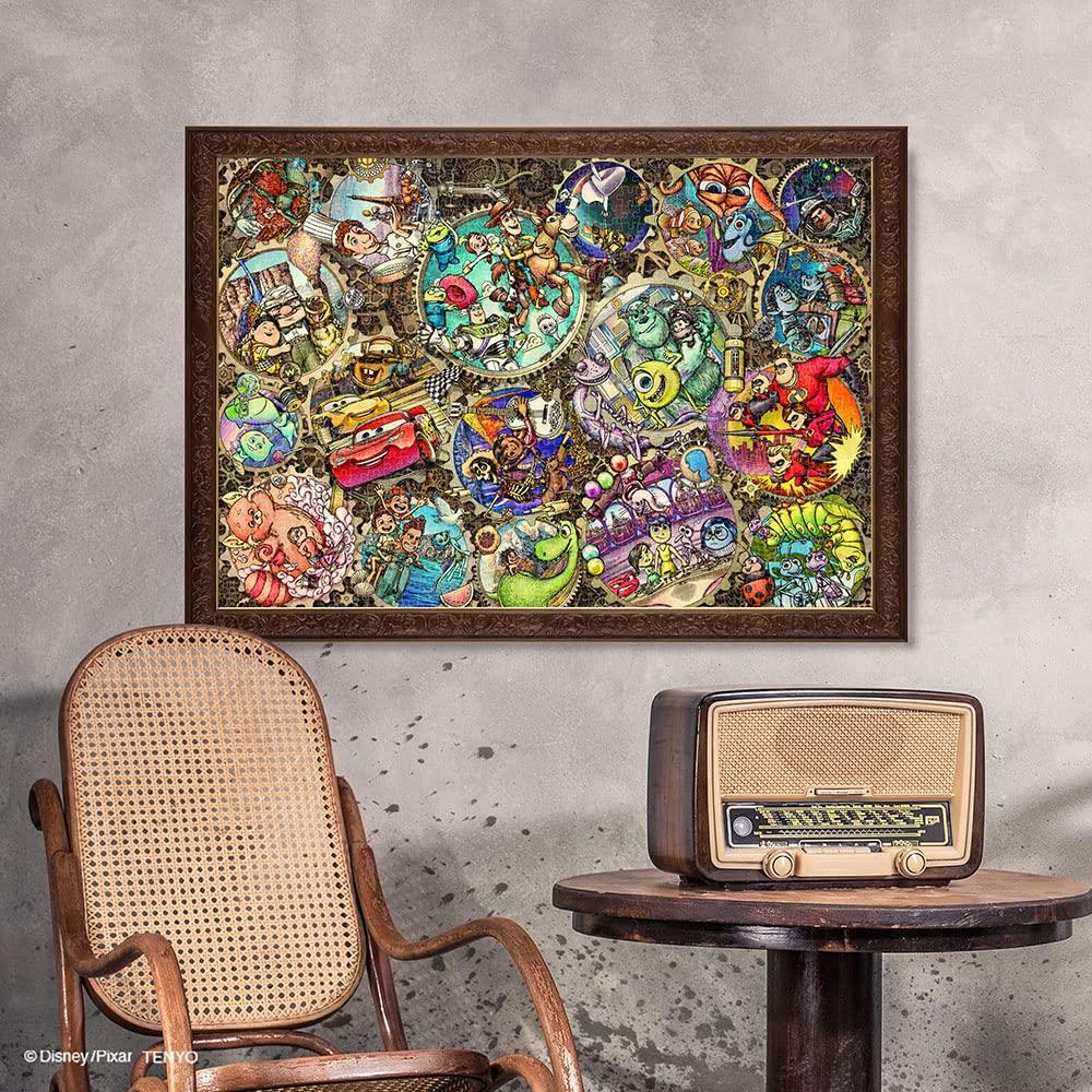 Tenyo in Jigsaw Puzzle Disney Pixar Characters Gears World Includes and Service Card (Tenyo) [Made Japan] 1000-Piece (51x73.5cm) D-1000-852, Glue,