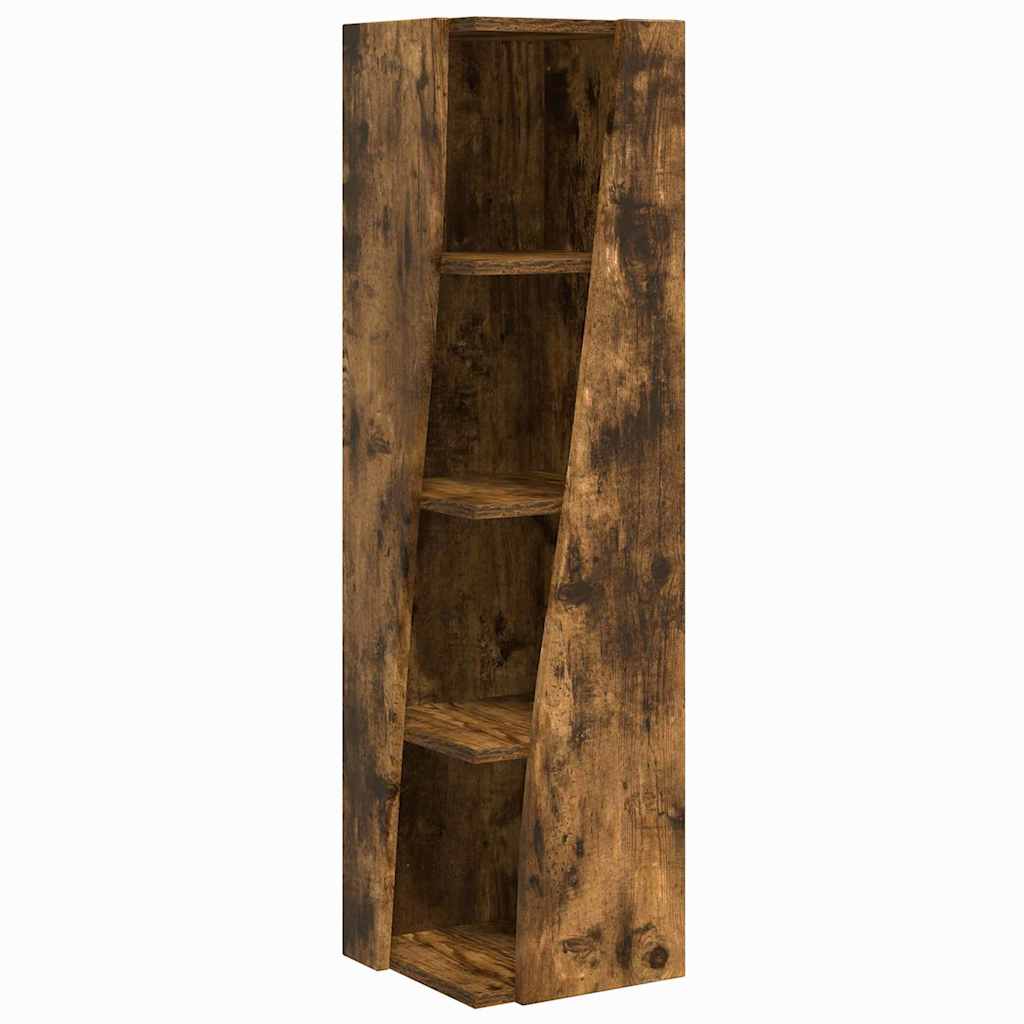 Corner Cabinet Smoked Oak Finish 27.5 x 27 x 102 cm Particleboard