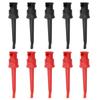 10pcs P5002 Multimeter Test Hook   Grabbers for SMt SMD IC D20 Cable Welding (Black&Red)