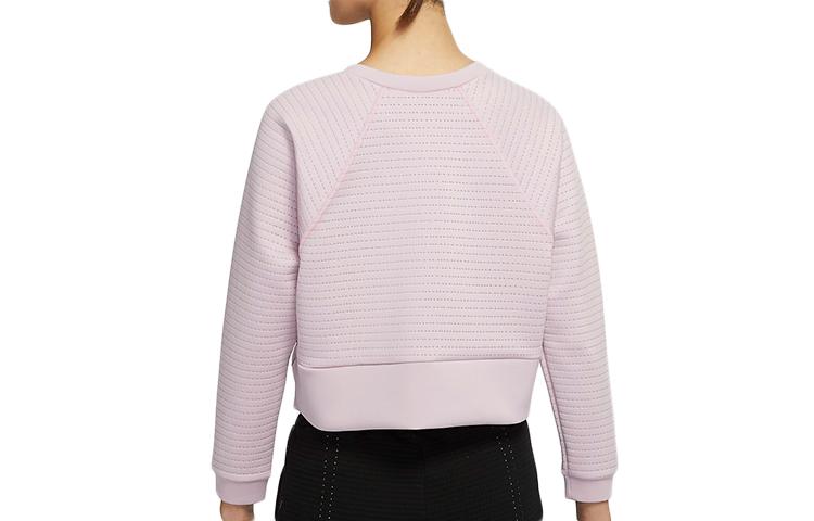 Nike Sweatshirts Women's Pink Purple Red Crew Neck Moderate Regular CU5746-516