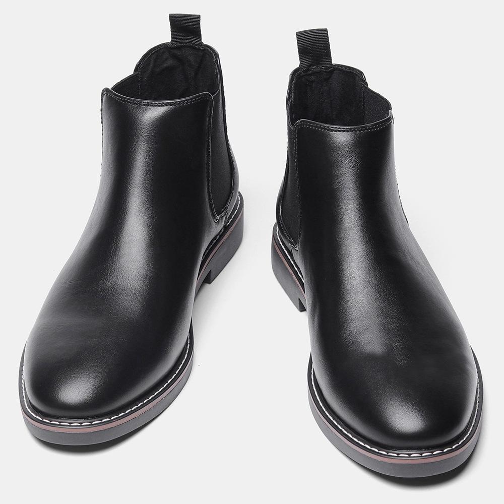 Herren Übergröße Britische Chelsea Boots - Retro Mode Geriebene Farbe Knöchelschuhe