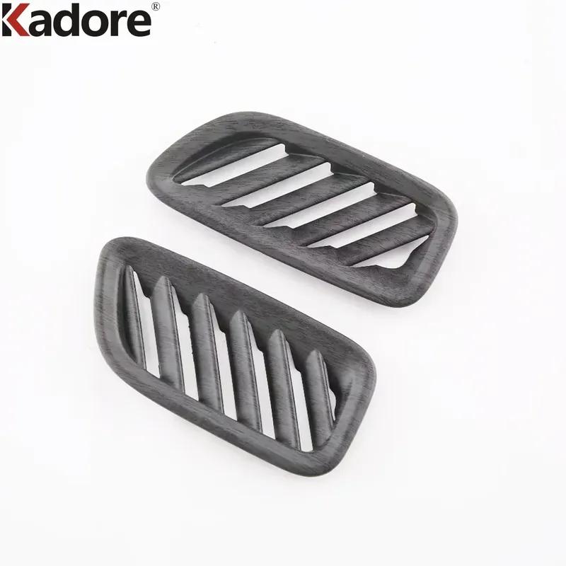 For Hyundai Palisade - 2024 Carbon Fiber Car Front Upper Air Condition Vent Outlet Cover Trim Interior Accessories
