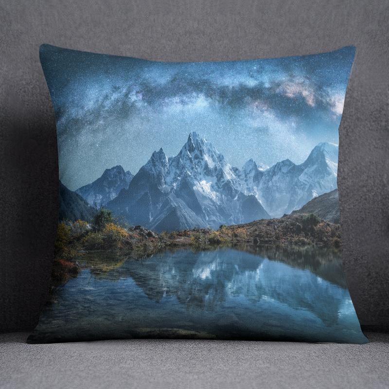 45x45cm Psychedelic Sky Series Decorative Pillowcase Living Room Sofa Office Cushion Cover  Aesthetic Bedroom Home Decor