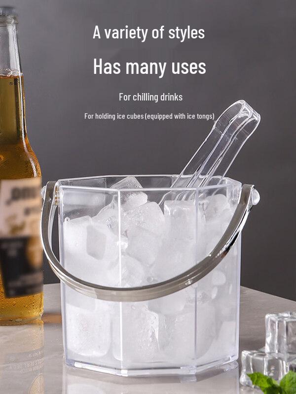 ZISIZ Acrylic Champagne & Ice Bucket