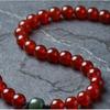 Natural red agate phone lanyard, short wrist strap for women, chalcedony pendant, durable and sturdy cord