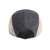Japanese-style Retro Five-panel Corduroy Color-block Baseball Cap, Embroidered Peaked Cap for Women, Autumn