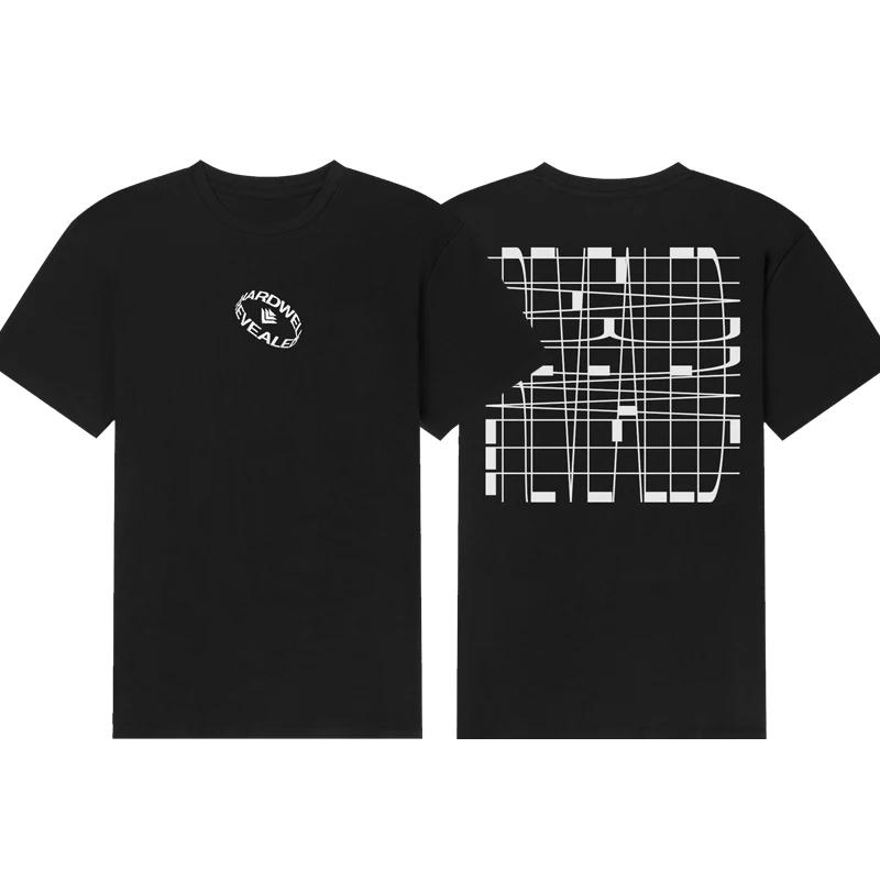 

hardwell Мужская Женская Футболка с Принтом Футболка Одежда Дизайнерская Футболка Оверсайз Футболка Летние Топы#Цвет(4) XXXXXL чёрный