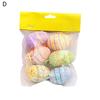 6Pcs/Set Hanging Decor Decorative Bright-colored Cute Attractive Beautiful Easter Egg Widget for Party