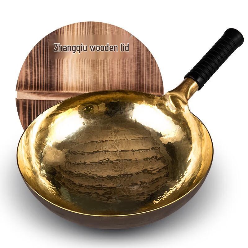 Hand-Forged Copper Wok