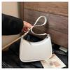 2024 Versatile Textured Casual Bag: Fresh, Simple, Solid Color Shoulder Bag for Autumn/Winter Fashion