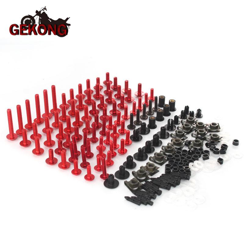 Aluminum Motorcycle Fairing Screws Nuts Kit Moto Body Work Bolts Screw Fit For Aprilia rs 125 rsv4 rs4 tuono v4 1100 Buell xb12