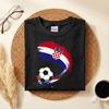 Croatia Soccer T-Shirt, Croatian Flag Football Shirt, Croatia World Cup Tee, Croatian Soccer Fan Gift, Croatia Football Shirt
