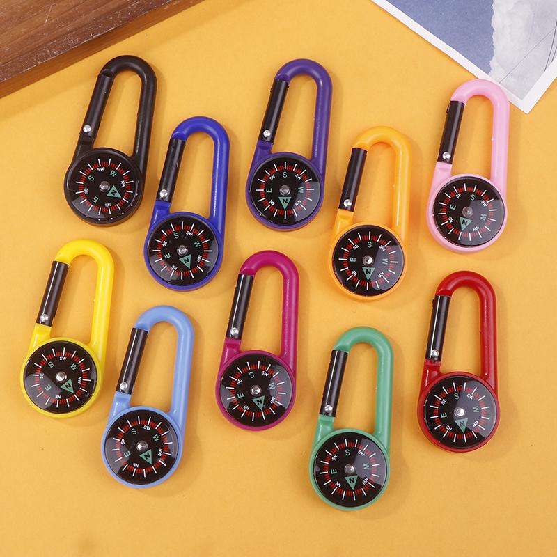 Εξωτερικό ABS Μίνι Πυξίδα Καραμπίνερ Κάμπινγκ Πολύχρωμο Κλειδοθήκη Γρήγορης Απελευθέρωσης Ορειβασία Πεζοπορία Πόρπη Σακιδίου Με Πυξίδα